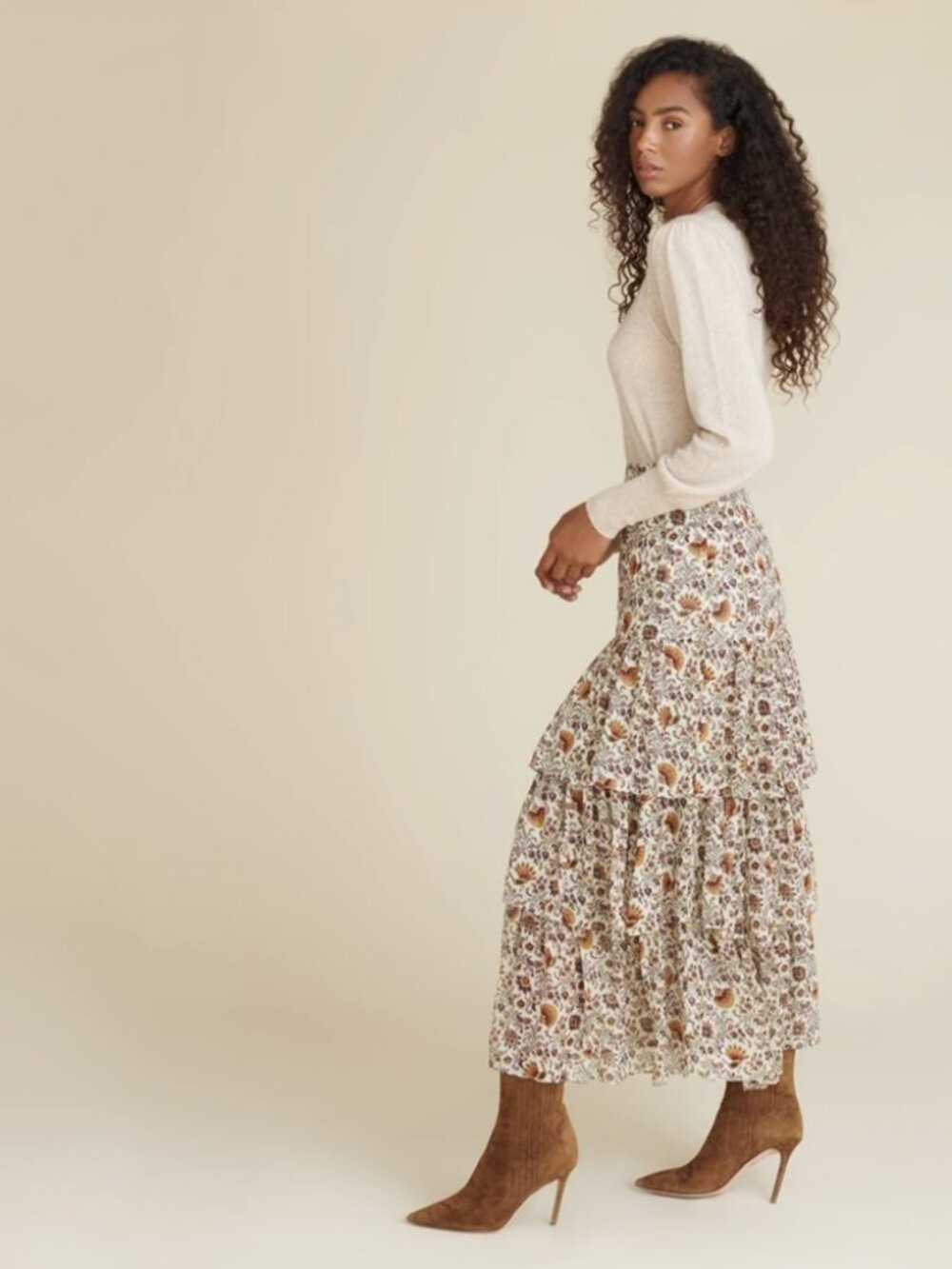 Veronica Beard - Shailene Paisley Silk Skirt, size 4 - Picture 3 of 10